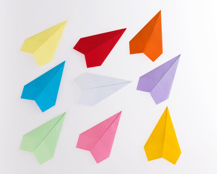 White Origami Plane Stand Out From The Crowd