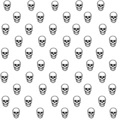 skull pattern, skull seamless background texture - 495951020