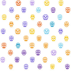 skull pattern, skull seamless background texture