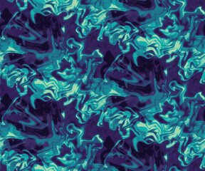 Fototapeta na wymiar Seamless aqua tie dye pattern vector. marble artwork design. contemporary painting