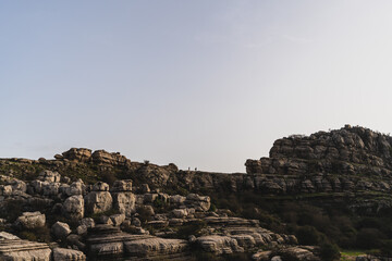 Paisaje rocoso de Antequera,malaga,andalucia