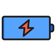 battery color line style icon