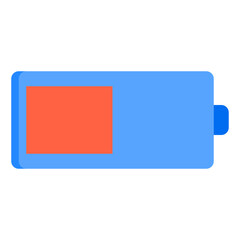 battery level flat style icon