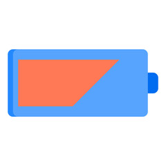 battery flat style icon
