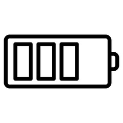 battery outline style icon