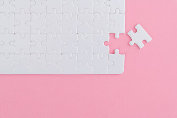 The last piece of jigsaw puzzle