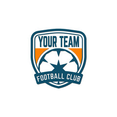 Badge logo soccer team, tournament logo