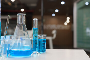 Laboratory research concept, Research and development of vaccines with high technology equipment