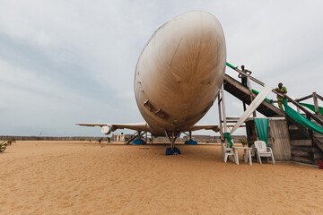 Decommissioned l-1011 TriStar in Cotonou, Benin