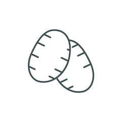 Potato icons  symbol vector elements for infographic web