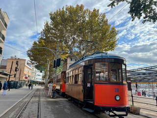 The famous tram in Soller on the beautiful island of Mallorca © Denise Be