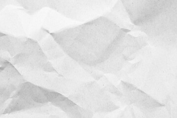 Obraz premium Brown crumpled paper recycled kraft sheet texture background