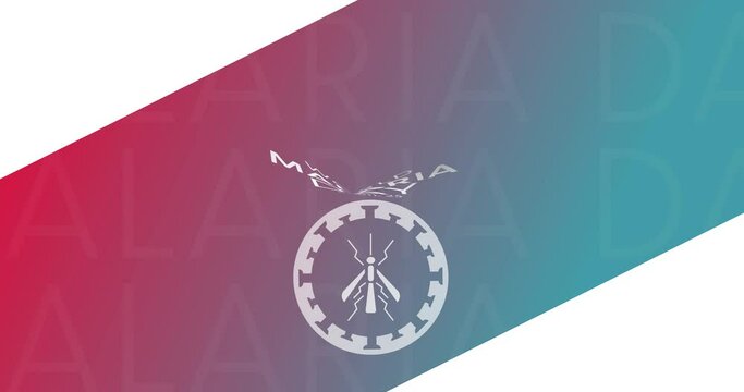World Malaria Day. April 25. Motion design holiday animation footage. 