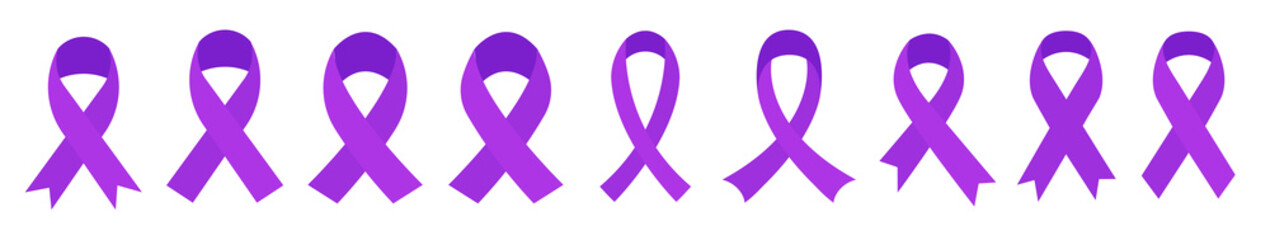 Pancreatic Cancer awareness month. Purple color
