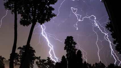 lightning in the city