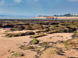 Exmouth beach in Devon, UK