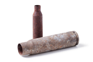 Old casings from  shells