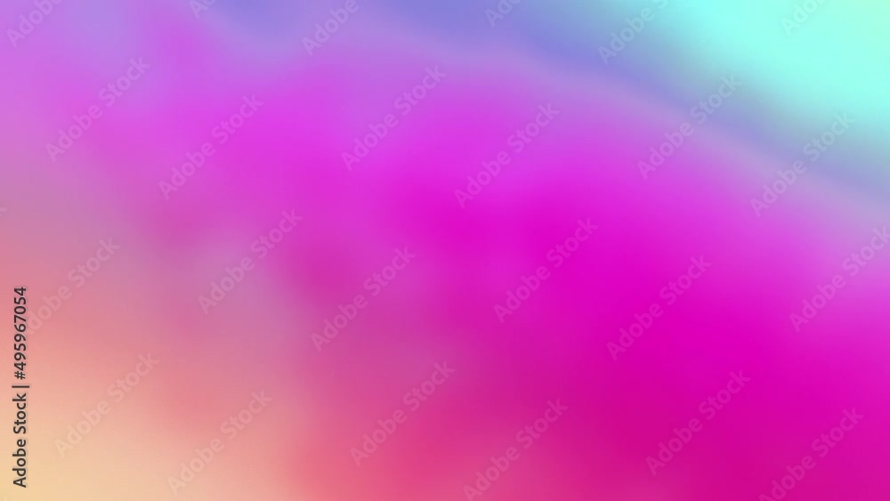 Wall mural abstract magenta blue soft gradient cycle slow motion background loop