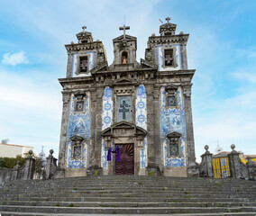 Fototapeta premium Church of Sant'Ildefonso in Porto, Portugal