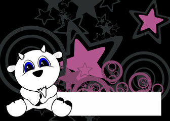 baby goat cartoon illustration background in vector format