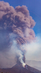 Erupción del volcán