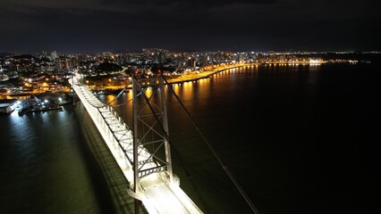 Naklejka premium PONTE HERCILIO LUZ SANTA CATARINA