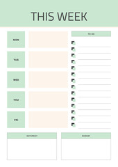 This Week Planner Sheet.