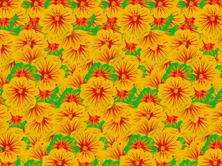 Fototapeta na wymiar Floral pattern, Decorative flower paper, uniform texture, Colorful flowers, Vector for printing, Textures for design, Decorative background, invitations, presentation, Packaging.
