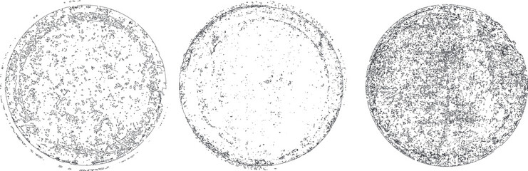 Grunge post Stamps Collection, Circles. Banners, Insignias , Logos, Icons, Labels and Badges Set . vector distress textures.blank shapes.