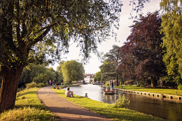 Cambridge town in spring time