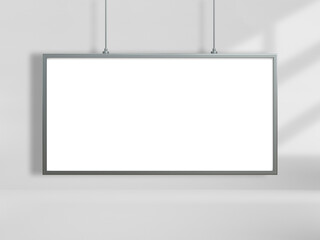 Hanging Banner Mockup isolated on white background