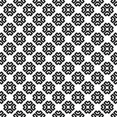 Black and white seamless pattern texture. Greyscale ornamental graphic design. Mosaic ornaments. Pattern template. Vector illustration. EPS10.