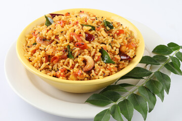 Tomato rice.spicy South Indian rice recipe Tomato pulao or Tomato Rice ,South Indian Thakkali Sadam ,Tomato Bath an Indian vegetarian dish. Healthy nutritious