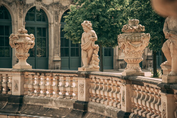detail of the facade of the cathedral de mallorca
