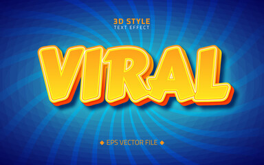 Viral 3d tittle style editable text effect