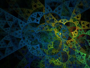 Imaginatory fractal abstract background Image