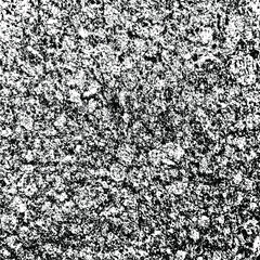 Monochrome texture composed of irregular graphic elements. Distressed uneven grunge background. Abstract vector illustration. Overlay for interesting effect and depth. Isolated on white background.