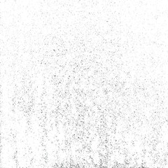 Monochrome texture composed of irregular graphic elements. Distressed uneven grunge background. Abstract vector illustration. Overlay for interesting effect and depth. Isolated on white background.