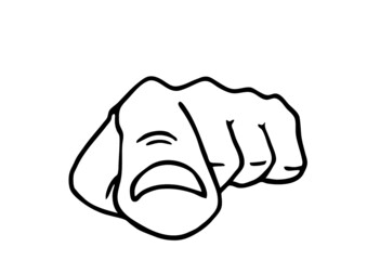 hand pointing finger