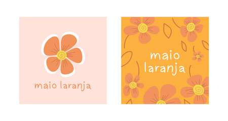 postcards on Maio laranja campaign against violence research of children 18 may day