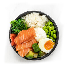 poke on a white background
