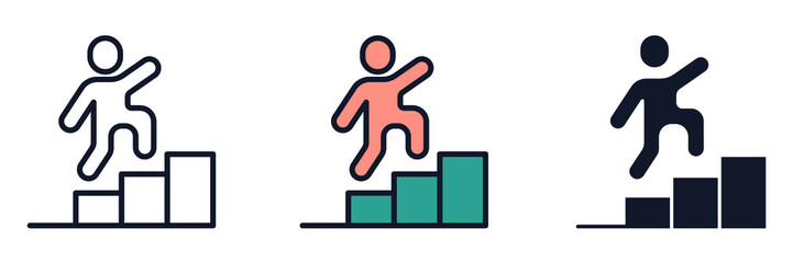 career icon symbol template for graphic and web design collection logo vector illustration