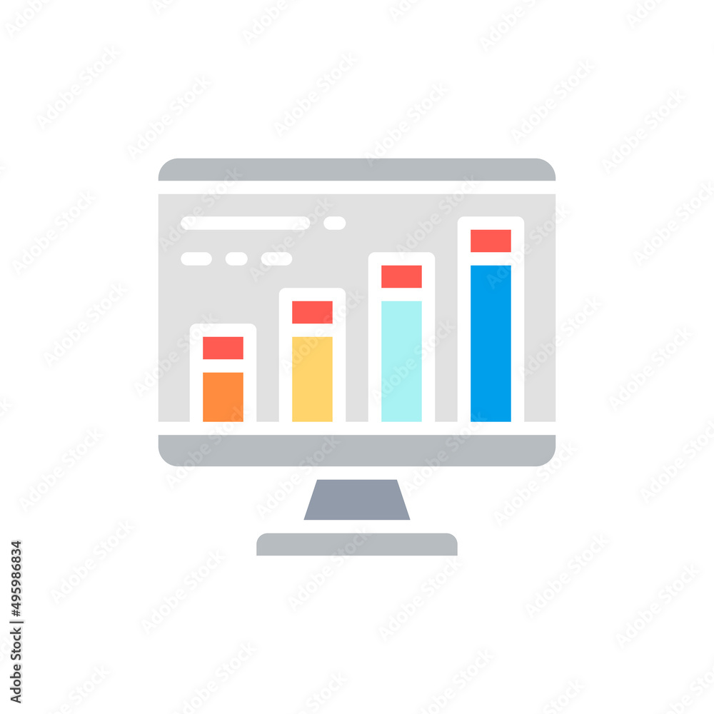 Aufkleber vector infographic, programming, coding, website white line icon.