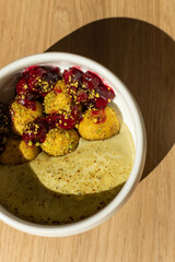 ricotta cheesecakes with cherry jam