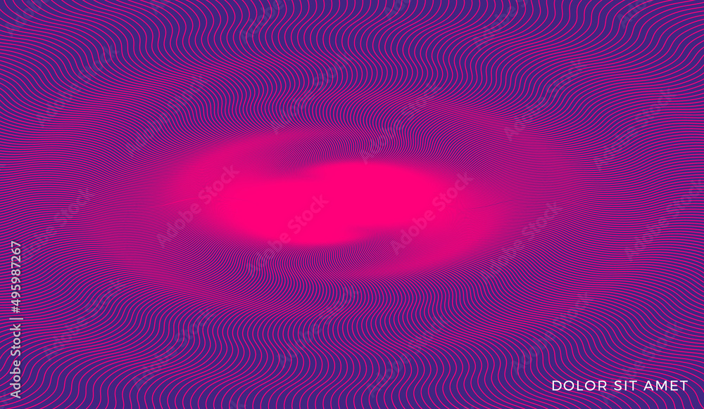 Poster abstract background with dynamic particles. 3d vector illustration for technology, business, science