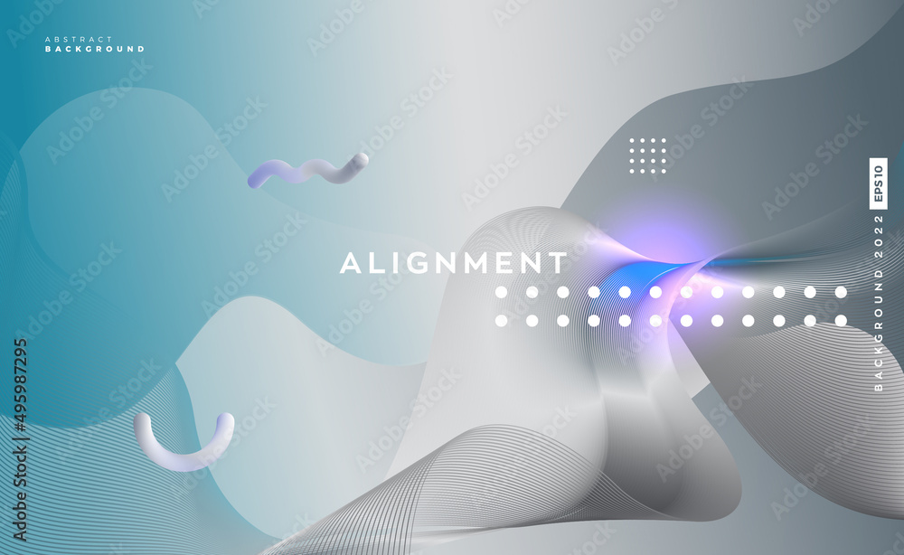 Poster abstract colorful dynamic fluid wave background. landing page design template.