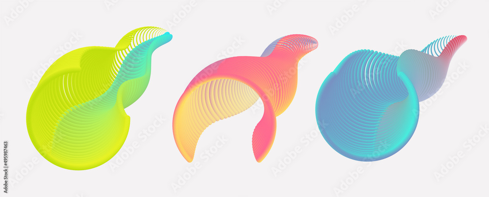 Poster abstract modern colorful background element design. dynamic color flow vector illustration use for b