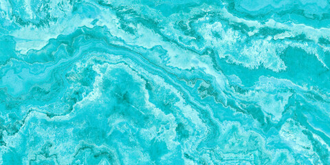 blue water background onyx marble natural texture aqua under water sea waves top view marine florescent turquoise color 