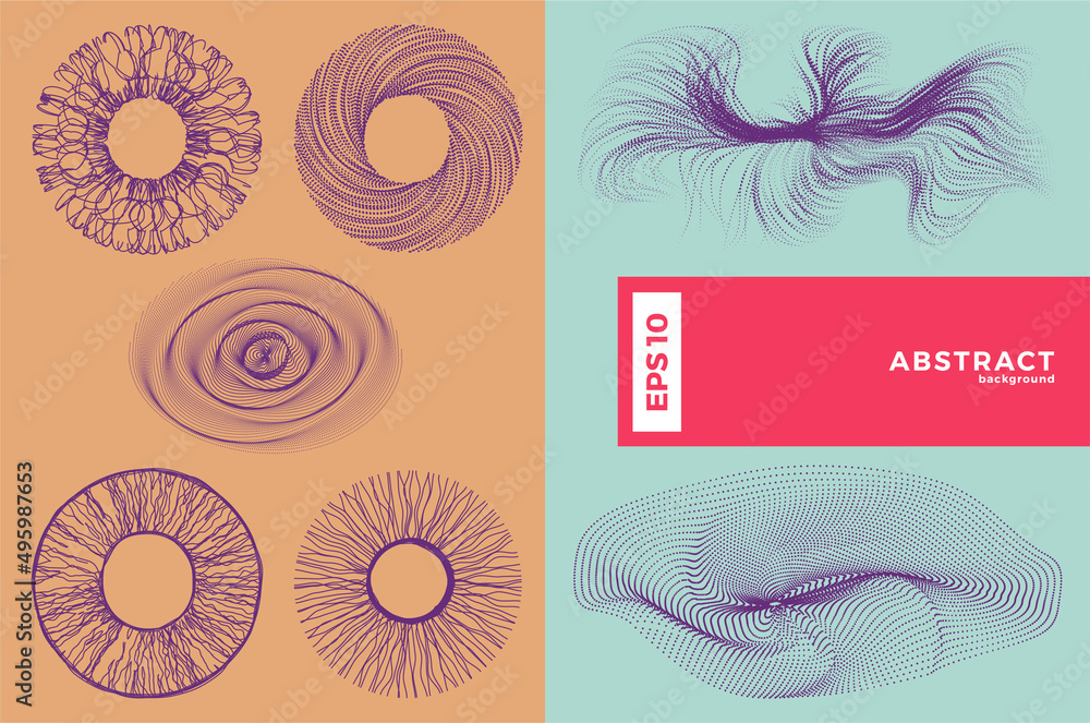 Poster abstract modern colorful background element design. dynamic color flow vector illustration use for b