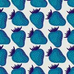 Fruit seamless strawberry pattern for fabrics and textiles and packaging and gifts and cards and linens